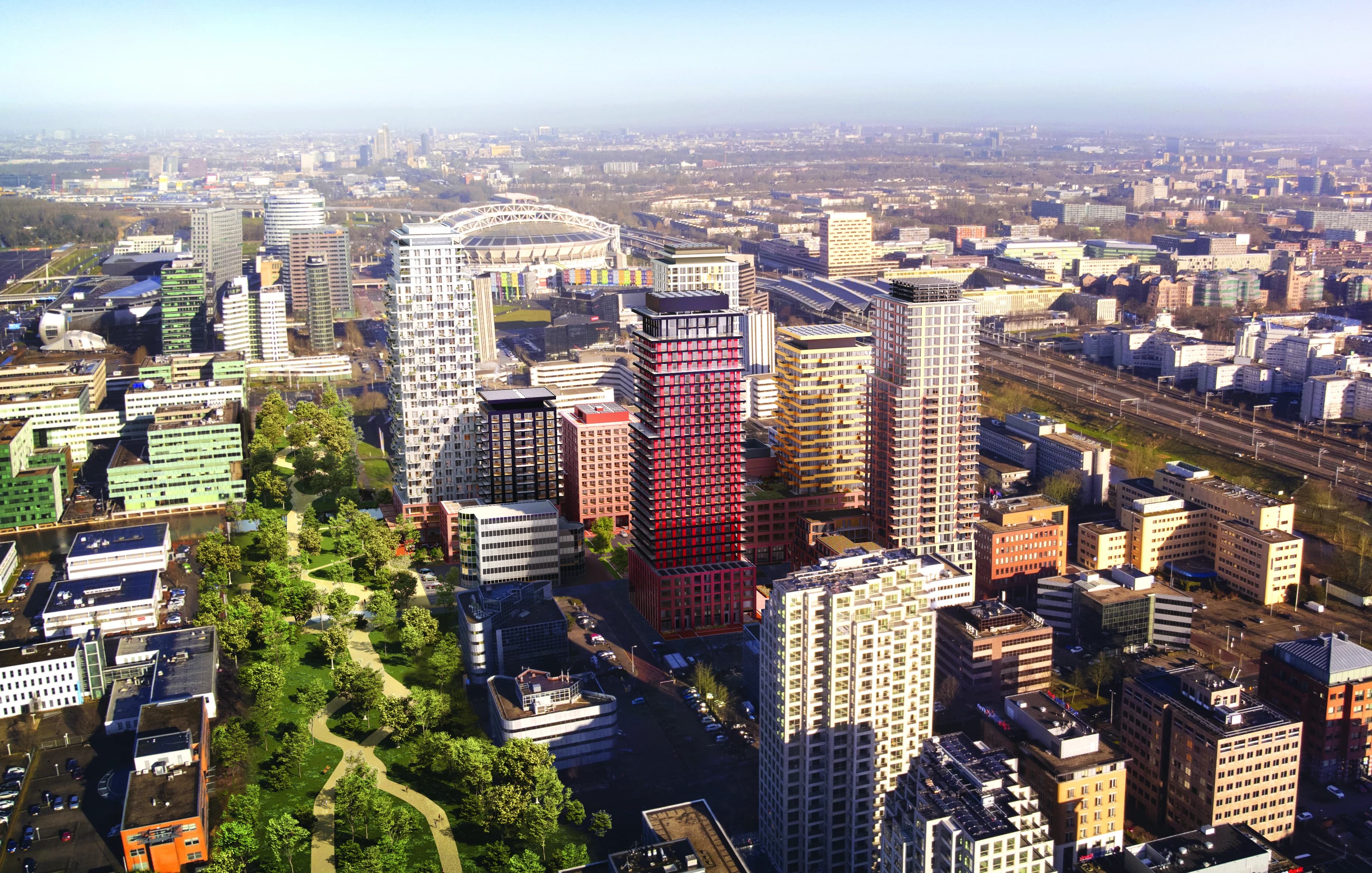 Hondsrugpark Amsterdam-Zuidoost luchtfoto